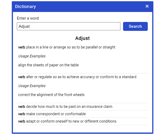 Online Dictionary